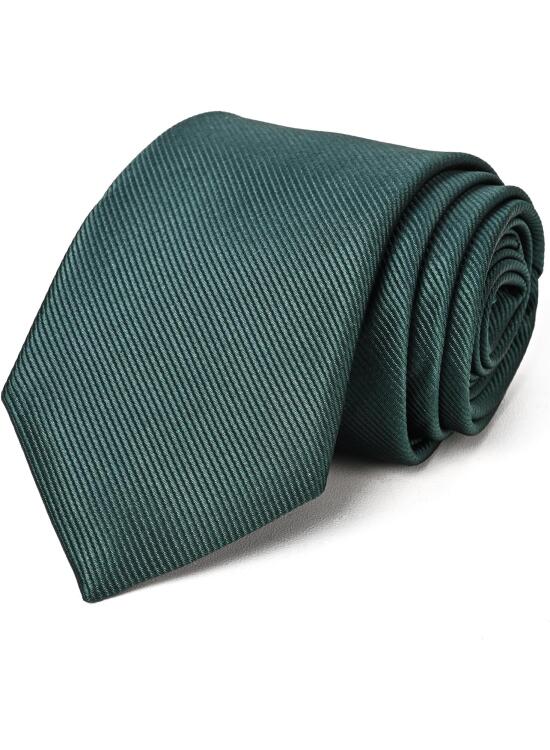 Generic Corbata de color liso, corbata formal para hombre, color negro