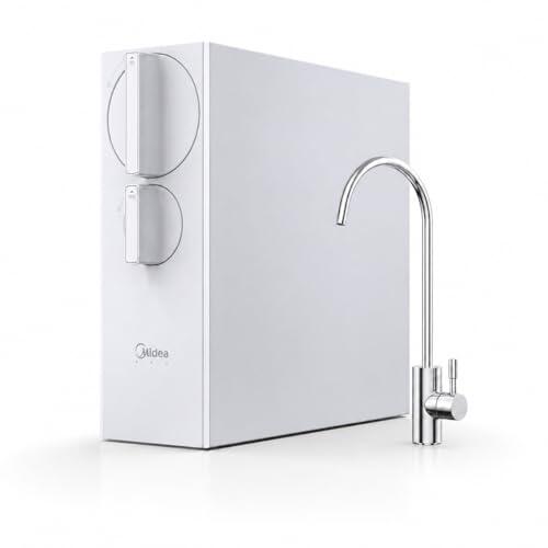 Purificador de Agua Doméstico por Ósmosis Inversa 600 GPD sin Depósito | Filtro de Agua Bajo Fregadero para Cocina | Sistema de Osmosis Alta Producción con Grifo Inoxidable