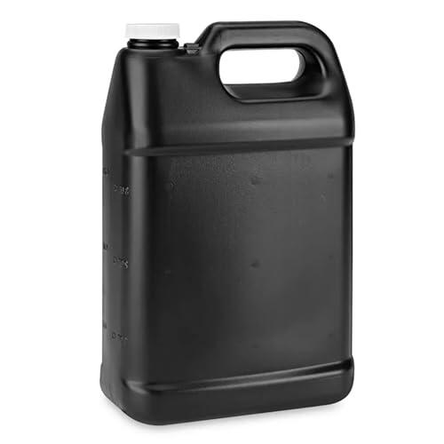 Jumuk Supplies Jarras de plástico de 1 galón con tapas, recipientes de almacenamiento de botellas de agua con mango ergonómico, compatible con la FDA, contenedor de polietileno de alta densidad