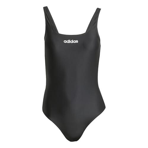 adidas Mujer U-Back Swimsuit Swimwear, Black/White, 34