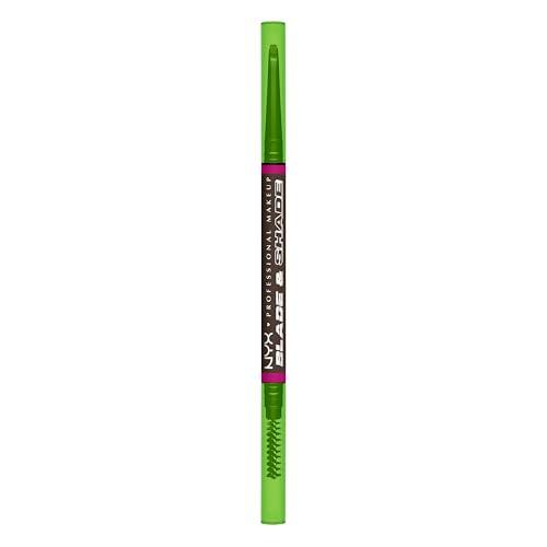 NYX Professional Makeup Lápiz de Cejas de Doble Punta, Cejas Definidas y Rellenas, Fórmula Vegana de Larga Duración, No Transfiere, Blade & Shade, Tono: 10 Espresso