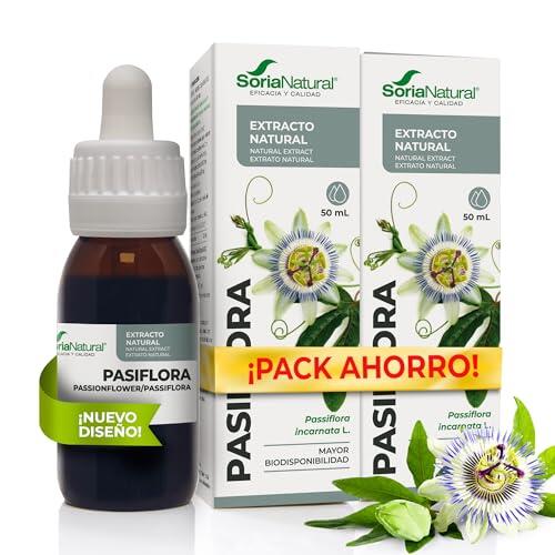 Soria Natural Extracto de Pasiflora - Sueño Tranquilo y Relajación Profunda - Calmante Natural - Para Noches Serenas - PACK 2 x 50ml