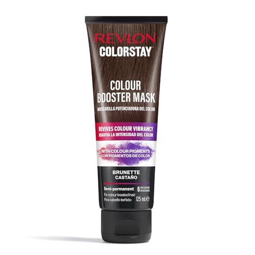 REVLON ColorStay Booster Mask, Mascarilla Potenciadora del Color, Coloración Temporal que Aporta Hidratación, Brillo y Neutraliza Reflejos, Hasta 6 Usos, Tono Castaño 125 ml