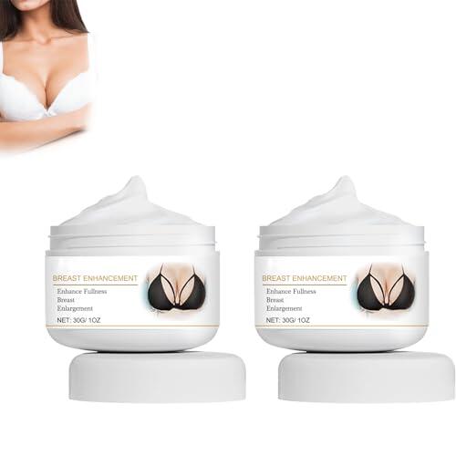 2PCS Crema Natural para Agrandar los Senos, Reafirmante para Levantar el Pecho,Crema De Masaje De Mama Para Glúteos De Senos, Crema De Masaje De Mama Para Glúteos De Senos