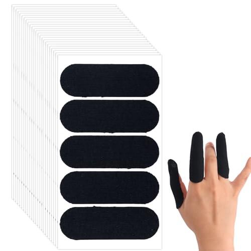 120uds Cinta para Dedos para Bolos, Transpirable Cinta Pulgar para Bolos Elástica Cinta Protectora Insertar en los Dedos Accesorios Esenciales para Jugadores Bolos Hombres Mujeres (Negro)