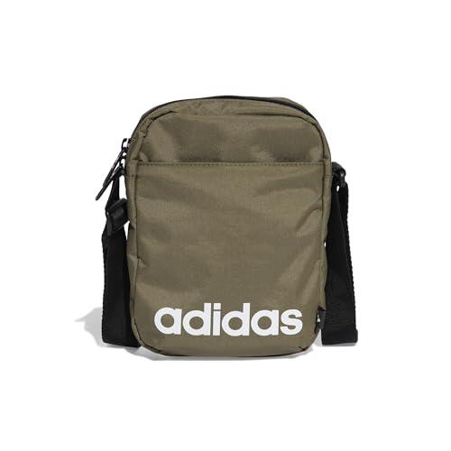 Adidas Unisex - Adulto Linear Organizer, Olive strata/Black/White, One Size
