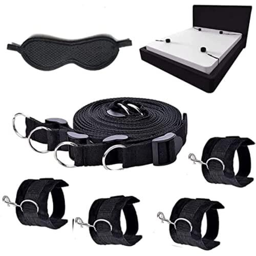 QiKKago Juego de cama ajustable de nailon negro apto para deportes, entrenamiento de fuerza en interiores y exteriores, regalo original