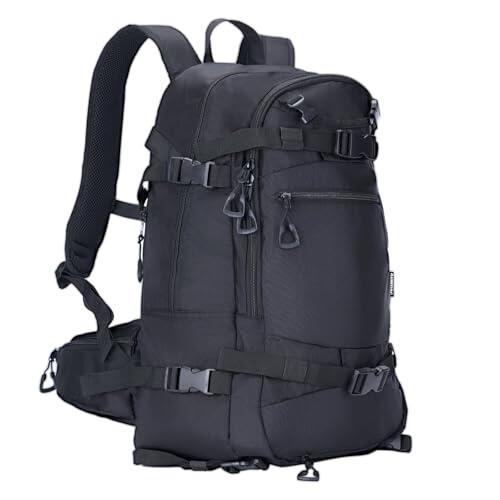 AUMTISC Mochila para esquí, mochila de snowboard de 25 L, mochila de hidratación para esquiar, hacer snowboard, senderismo, viajes