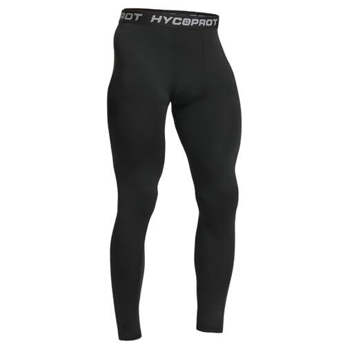 HYCOPROT Pantalones de Compresión para Hombre Secado Rápido Pantalones Deportivos de Entrenamiento Leggings Correr Pantalones de Baloncesto para Running Fitness Yago