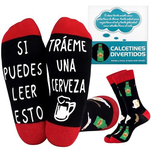 Rebundex Regalos Originales para Hombre Calcetines Cerveza Regalos San Valentin Hombre Cumpleaños San Valentín Navidad dia del Padre Marido Novio Padre Abuelo 43-46
