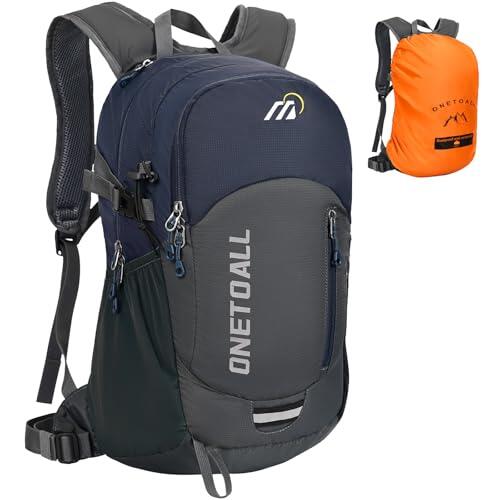 ONETOALL Mochila Senderismo 20L, Mochila Trekking Antirrobo, Mochila Montaña Impermeable Ultraligera Pequeña Transpirable para Hombre Mujer, Excursión Deporte Viaje Trabajo Colegio Ciclismo Esquí