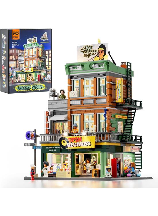 Construye tu Propia Tienda de Discos Retro Iluminada