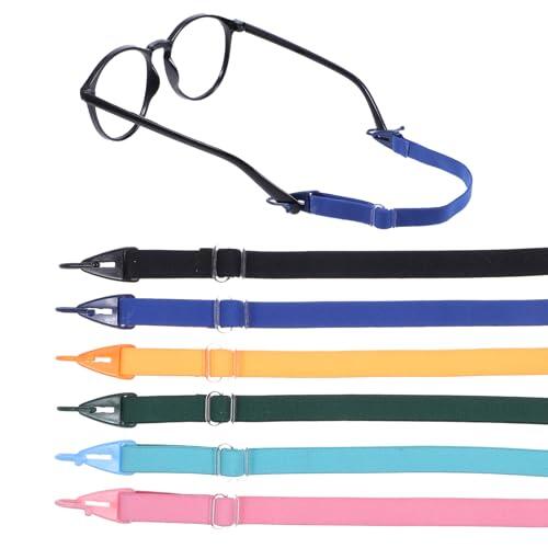 JIEYAO 6 Correas Ajustables para Gafas de Niños, Banda Elástica para Gafas de Sol, Retenedores de Seguridad, Correa Deportiva para Estudiantes