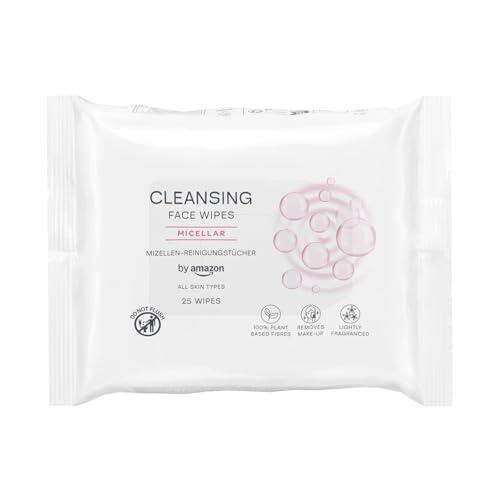 by Amazon Salviette detergenti con micellare, 25 salviette