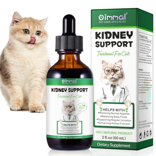 Apoyo renal para Gatos - Apoyo micción Regular Mejora la función renal Gatos Naturales Apoyo renal Gotas líquidas 60ml - Restauración de apetito Normal y el Equilibrio de los fluidos corporales