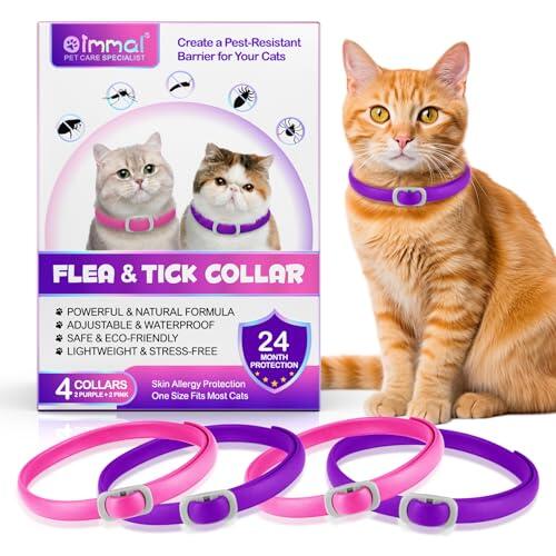 Protección Felina Prolongada: Análisis del Collar Antiparasitario HEXIN de 4 Unidades