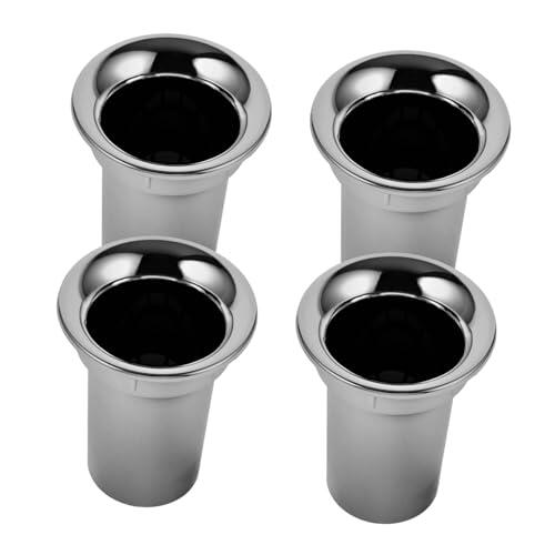 OSALADI Tubo de Puerto de Altavoz 44mm 4 Piezas para Subwoofer Coche Accesorio de Audio Salida de Aire Plástico Plata Uso Doméstico y Automotriz