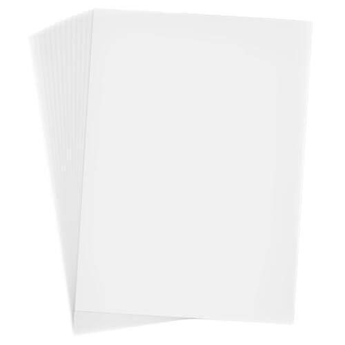 Papel vegetal A4 (29.7cm*21cm) - 50 hojas de 130g/m², papel transparente imprimible, papel cebolla A4, Blanco, calco versátil y versátil