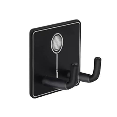 Soporte organizador de pared para raqueta, soporte de raqueta de bádminton de tenis, gancho de pared de acero inoxidable, soporte de exhibición vertical para dormitorio, gimnasio, entrenamiento,