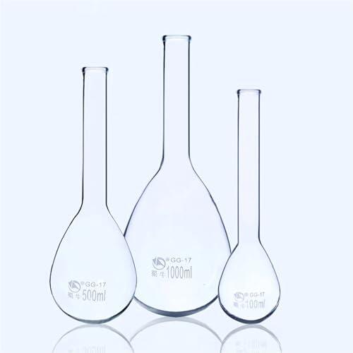 Matraz kjeldner de laboratorio de 50ml a 1000ml, matraz de fijación de nitrógeno de vidrio de borosilicato alto, matraz de nitrógeno y amoníaco de cuello largo, 1 ud.