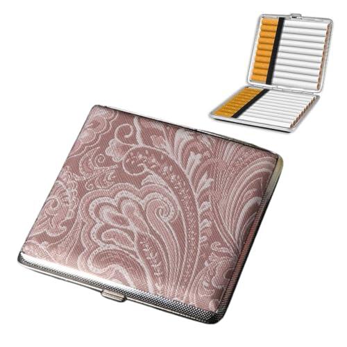 QOWIJEX 1 Pieza Rosa Pitillera Mujer Rectángulo 18/20 cigarrillos Cigarrera Piel Pitillera Cigarrillos Mujer