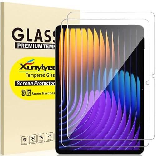 XunyLyee 2-Piezas, Protector Pantalla para Xiaomi Pad 8/ Pad 8 Pro/Xiaomi Pad 7/ Pad 7 Pro 11.2 Pulgadas Cristal Templado Film