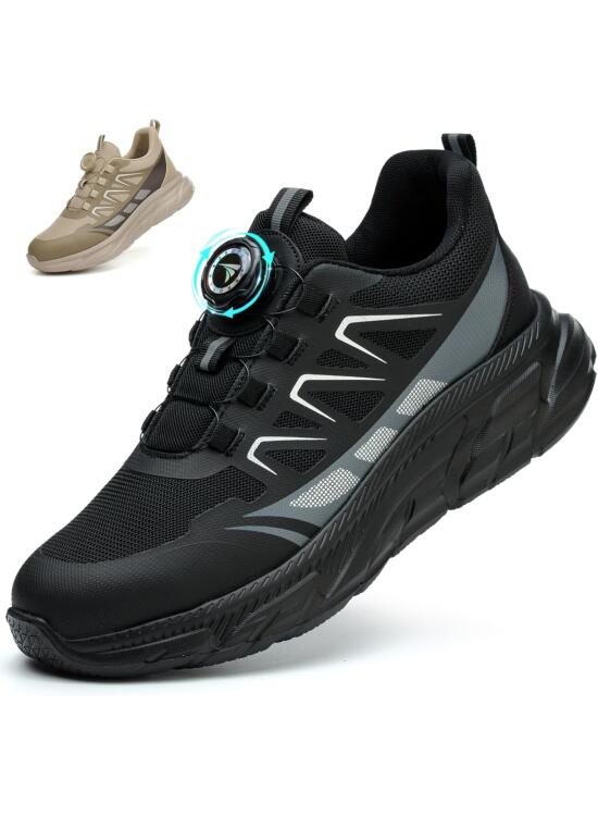 Zapatos de Seguridad para Hombre Mujer Ligeros Zapatillas de Seguridad con Punta de Acero Zapatos de Trabajo Zapatillas Trabajo Comodo Antideslizantes