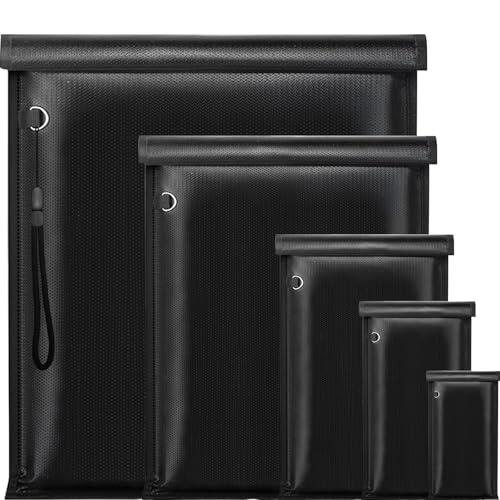 inaepeak Bolsas Faraday, Jaula Faraday Grande Antirrobo Antirastreo, Bloqueador de Señal RFID Bolsa EMP, Protector de Llavero Bolsas Faraday para Teléfonos/Portátiles/Tabletas/Llaves de Coche