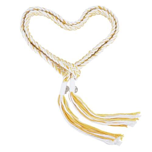 NICENEEDED Cordón para Matrimonio, Lazo de Boda Rústico Lazos Cordón de Boda con Colgantes, Cuerda de Lazo de Algodón para Bodas