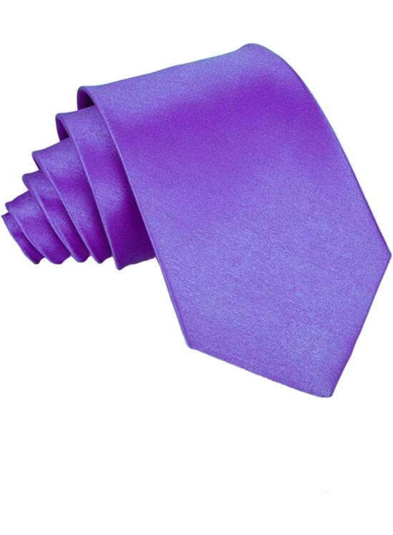 Corbatas de Hombre, Corbata Satin Clásica de 8 cm en Diseño Monocolor, Corbata Clásica de Boda para Oficina o Eventos Festivos