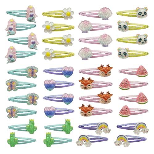 40 Uds. Horquillas Bonitas De Dibujos Animados, Horquillas Para Niños, Accesorios Coloridos Para El Cabello Para Niñas, Accesorios Para El Cabello