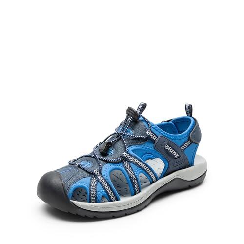 DREAM PAIRS Sandalias Hombre Verano Trekking Deportivas Playa Antideslizantes Zapatos con Punta Cerrada de Senderismo,Size 42,Armada,DMUMST2505