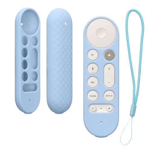 kwmobile Carcasa de Silicona Compatible con Google TV Streamer 4K Funda Mando a Distancia - Funda de Silicona Control Remoto - Azul Claro