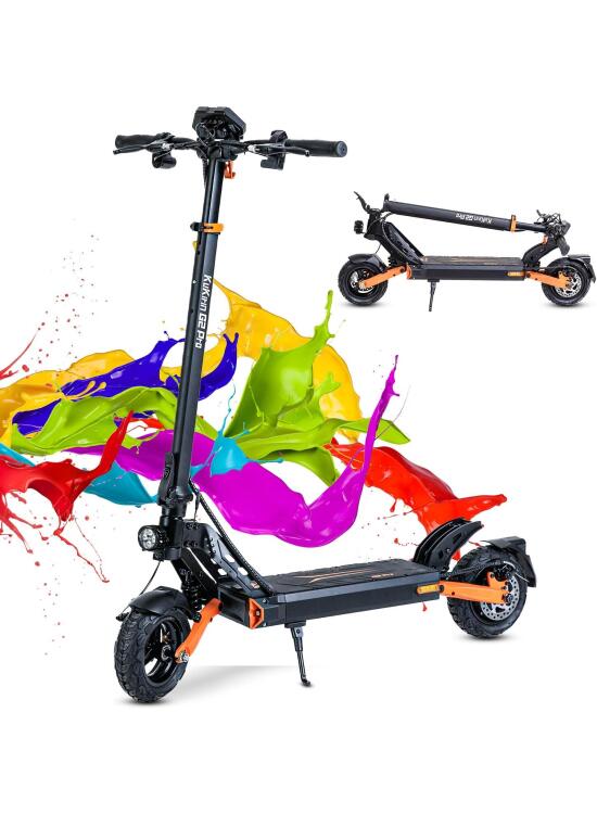 Scooter Eléctrico Kukirin G2 Pro Adultos Todo Terreno, Batería de Alta Capacidad 48V 15,6Ah Alcance hasta 65KM & Pantalla LCD Color HD, Manillar Telescópico Ajustable Scooter Eléctrico