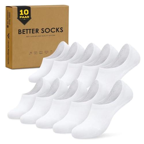 TUUHAW Calcetines Invisibles Mujer - Calcetines Tobilleros Mujer Algodón Calcetines Cortos Hombre Blancos Verano Calcetines Deporte Hombre 39-42, Blanco