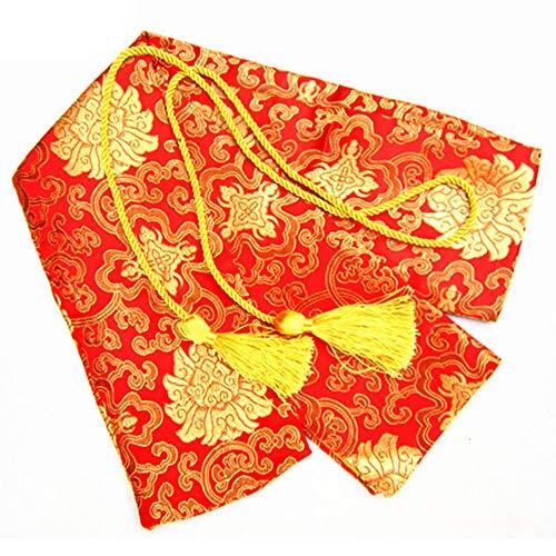 MELY Exquisito colgante de espada, bolsa de espada, bolsa de transporte de espada samurái, hermosas bolsas de espada de seda artificial for espadas chinas de Tai Chi(Black)