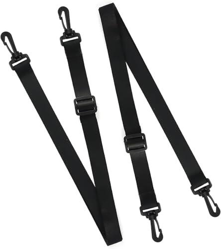 Conjunto de 2 Correas Universales de 25 mm Ajustables 75-135 cm - Correas Negras con Hebilla de Plástico Duro - Renueva tus Accesorios con Este Juego de Correas para Bolsas y Mochilas