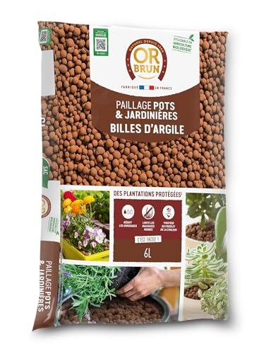 El secreto definitivo para unas plantas fuertes y sanas: Bolas de arcilla Oro Marrón de 6L