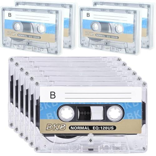 10 casetes de audio vacíos: casetes de audio de bajo ruido, casete de música de 90 minutos, casete vacío para grabación, adecuado para clases, seminarios y grabaciones diarias