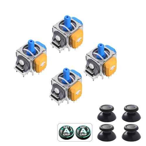 AKNES HallPi TMR Electromagnética Joystick de Repuesto para Mando DualShock PS4, Anti-Drift Stick Accesorios de Reparación para Mando Playstation 4-2 Pares