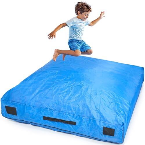ODOXIA Colchoneta de Choque sensorial para niños | Grande 152 x 152 cm o 122 x 91 cm | Colchoneta de Choque para niños autistas | Aterrizaje Suave para Saltar y Jugar | Colchoneta de Choque