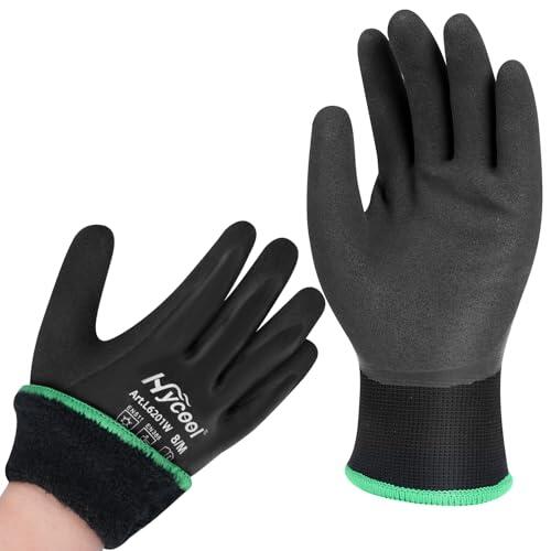 DS Safety Guantes de trabajo de invierno impermeables térmicos cálidos guantes de invierno guantes de montaje guantes de trabajo de invierno guantes de trabajo de doble capa de nailon guantes aislados