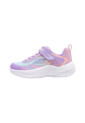 Skechers Microspec Advance-Oasis POI - Tenis para niña, Lavender/Multi, 2.5 Little Kid