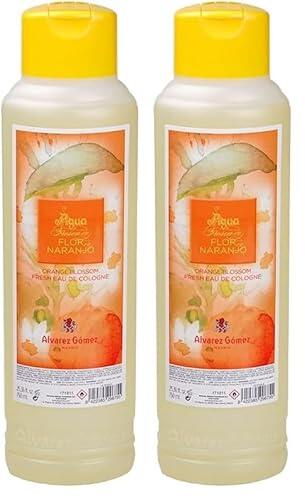 Alvarez Gomez, Agua Fresca de Baño, Flor de Naranjo, Cítrica, 750 Mililitros (Paquete de 2)