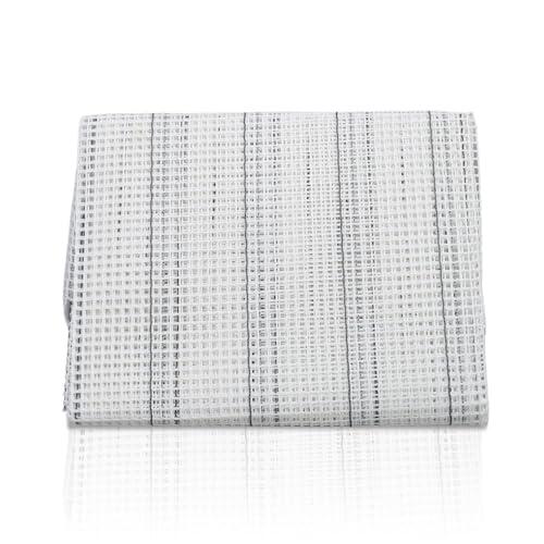 Lona con gancho de pestillo, lienzo de punto cruzado, hojas de lona de malla, alfombra en blanco, malla de enganche, hoja de lona de malla de bricolaje, malla de enganche en blanco para suministros de