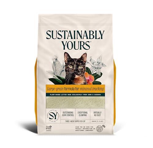 La revolución ecológica en el cuidado felino: Análisis de la arena Sustainably Yours de grano grande