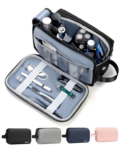 Chakipee Neceser Hombre para Viaje, Bolsa de Aseo Hombre Mujer Maquillaje Impermeable Bolsas de Afeitado Grande Neceser Makeup Bag para Accesorios de Tocador (Negro)
