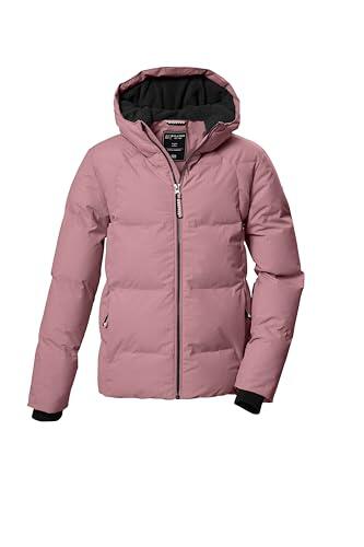 killtec Niñas Chaqueta acolchada/chaqueta de invierno con capucha KOW 357 GRLS QLTD JCKT, puderrosa, 140, 42150-000