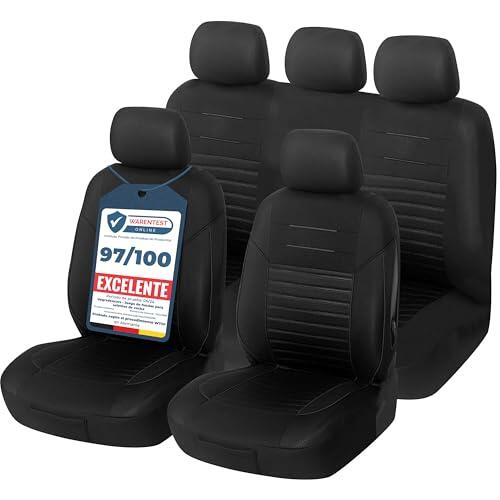 Upgrade4cars Fundas Asientos Coche Universales Negro Accesorios Interior