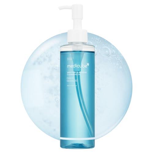 medicube Aceite Desmaquillante Zero Pore Blackhead Para Todo Tipo De Piel, Limpiador Facial Hidratante Diario (205 Ml/ 6,93 Onzas Líquidas), Transparente/Incoloro